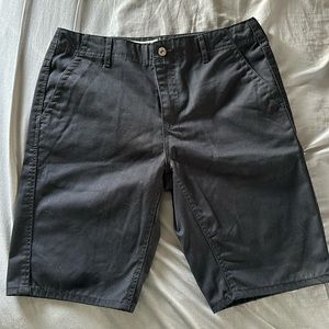 FREEWORLD Men’s Black Chino Bermuda Shorts Size 32 Cotton Blend